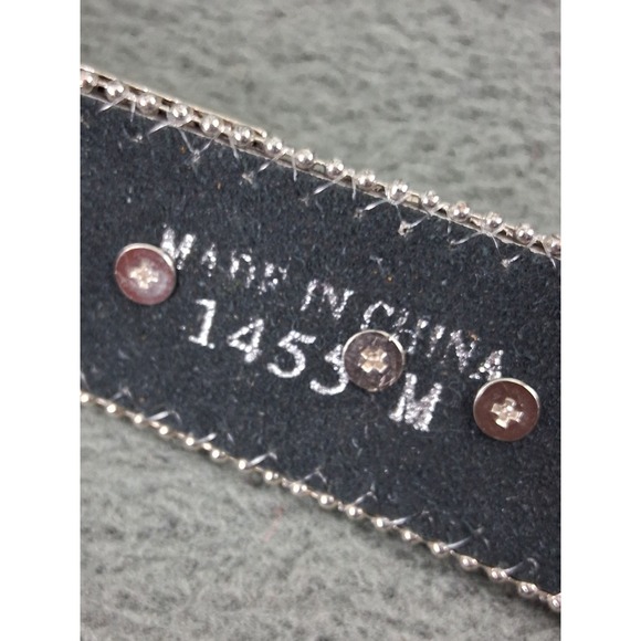 Brown Western Leather Belt Rhinestone Rodeo‎ Queen Sparkle 36 M Cross Biker Punk main image 11